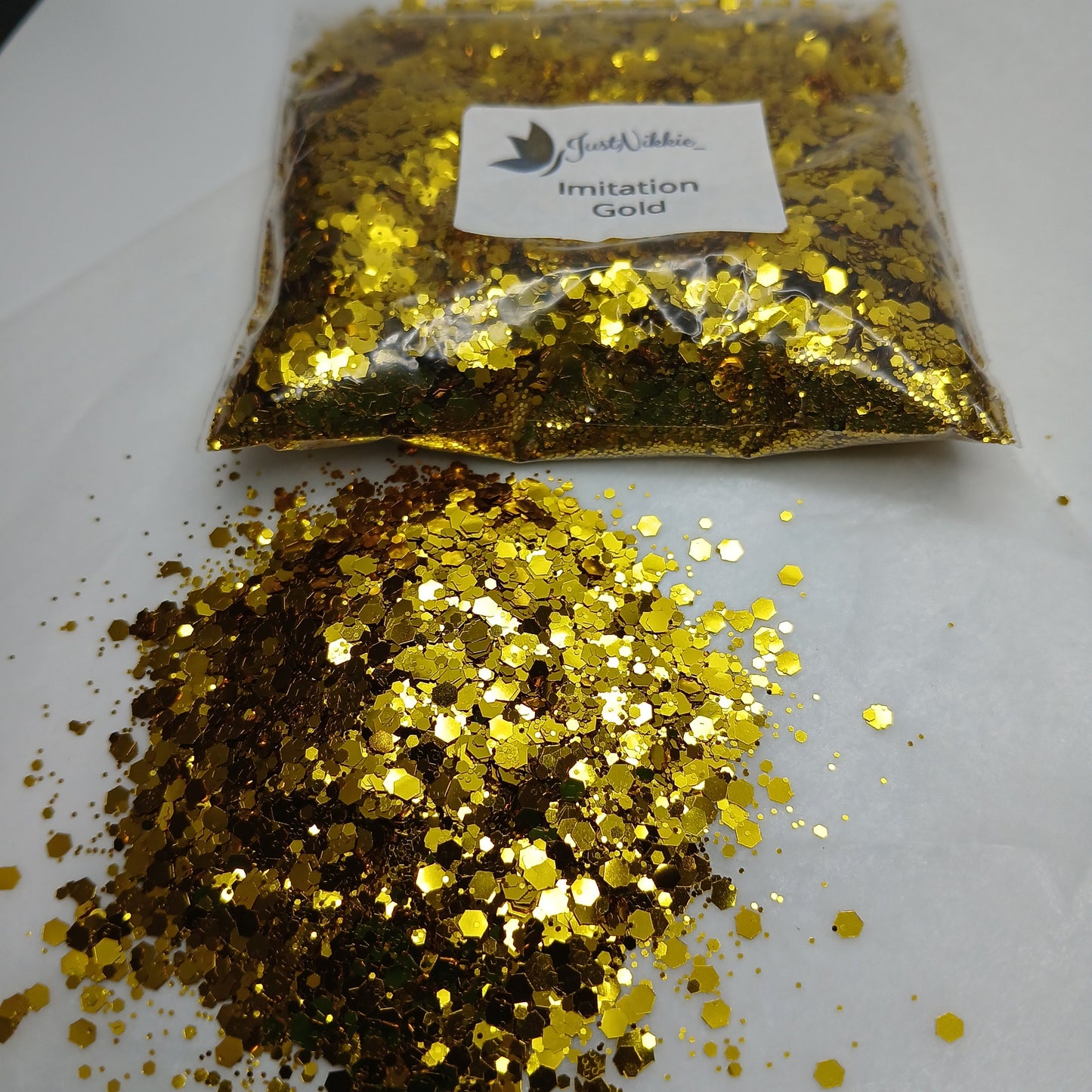 Imitation Gold Chunky Metallic Glitter – Radiant Golden Glitter