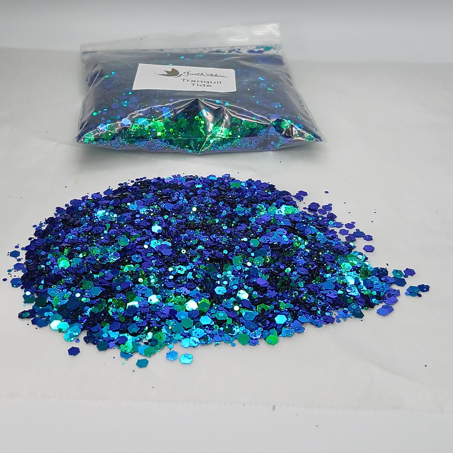 Tranquil Tide Chameleon Glitter – Green to Blue Shift Glitter Mix