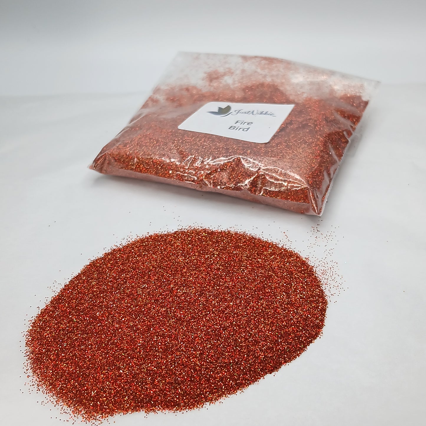 Fire Bird Holographic Glitter – Extra Fine Orange Red Hue Holographic Glitter