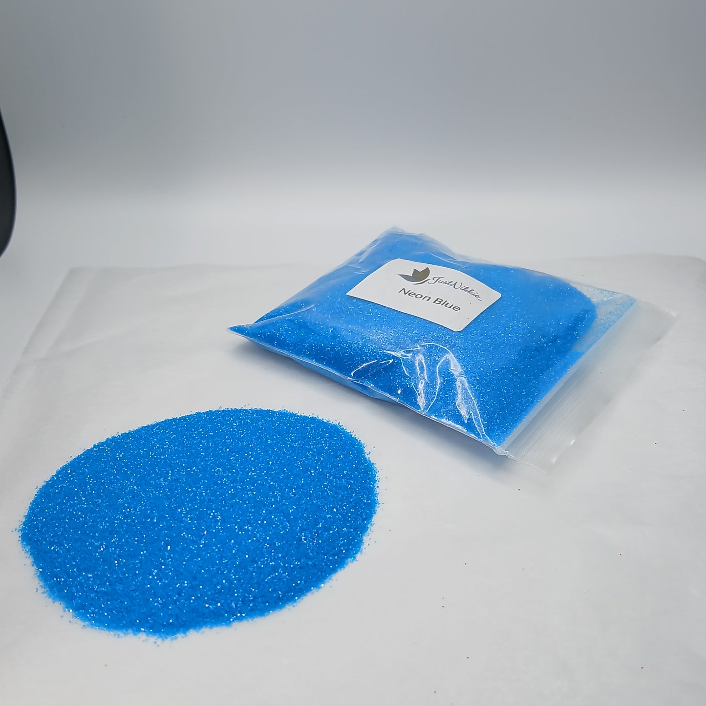 Neon Blue Iridescent Glitter – Extra Fine Blue Glitter
