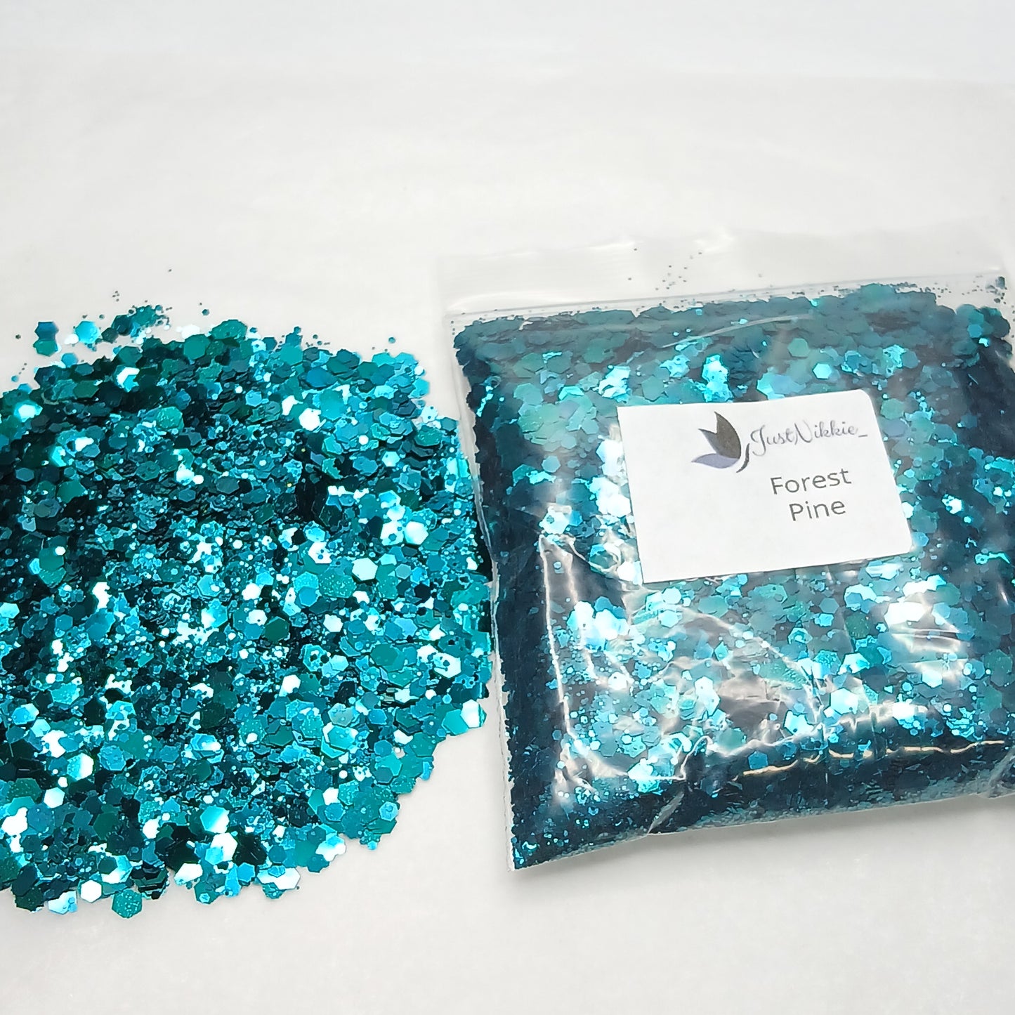 Forest Pine Dark Green Metallic Chunky Glitter – Nature-Inspired Glitter