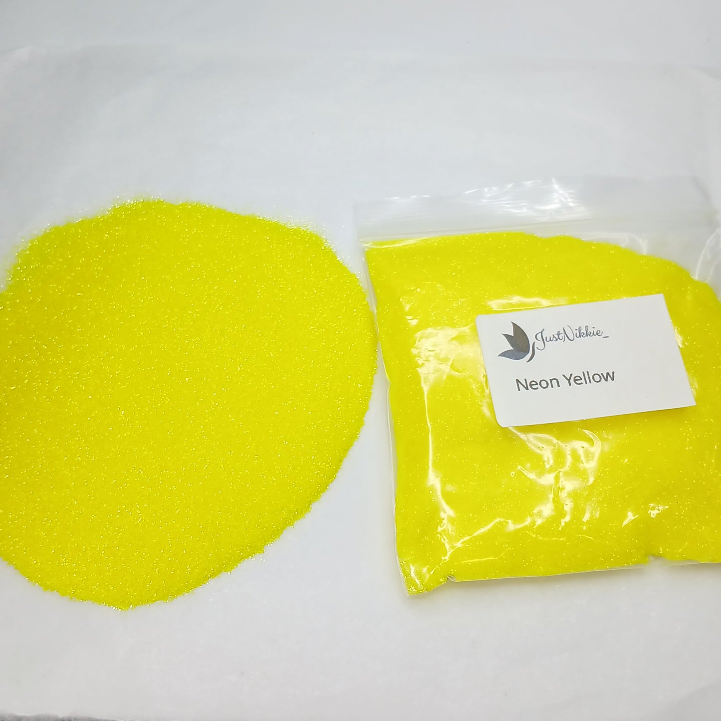 Neon Yellow Glitter – Extra Fine Yellow Iridescent Glitter