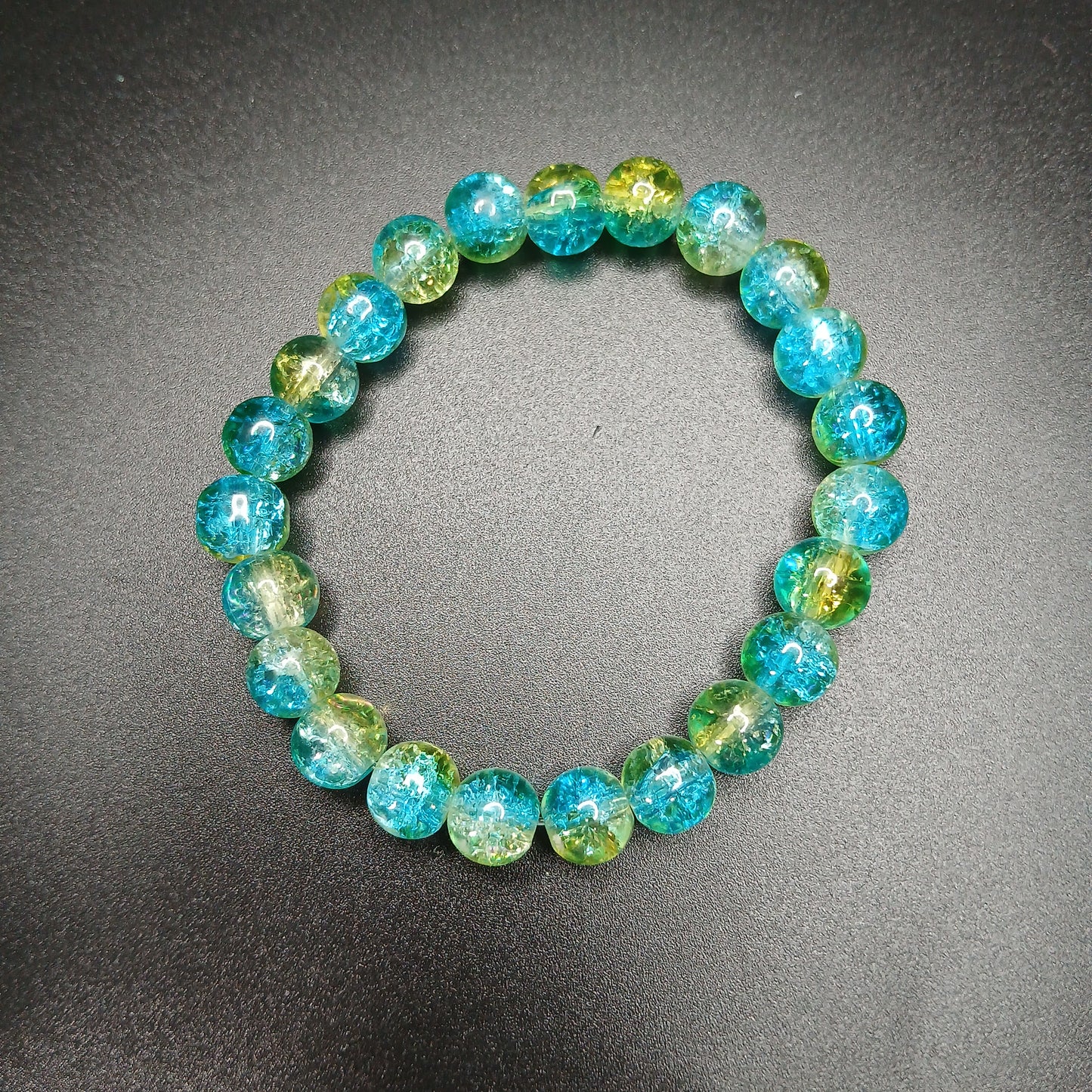 Vibrant Crackle Glass Bracelet Collection – A Kaleidoscope of Elegant Colors