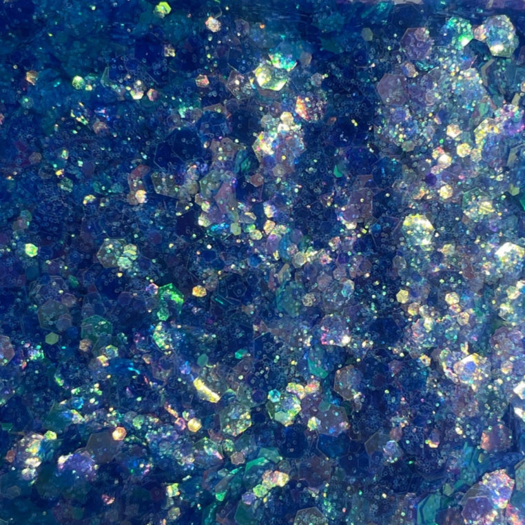 Arctic Shimmer Blue Chunky Iridescent Glitter – Captivating Blue Glitter