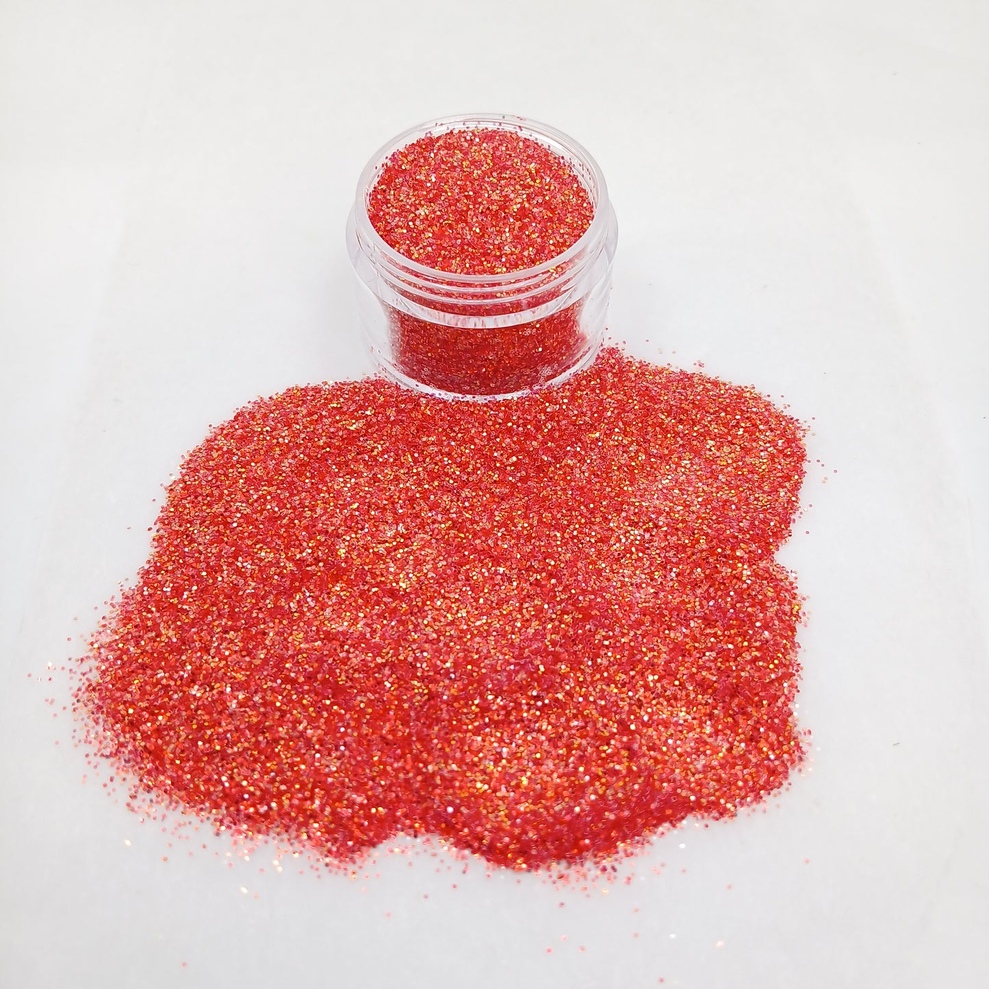 Flaming Ruby Iridescent Glitter – Fiery Red Sparkle