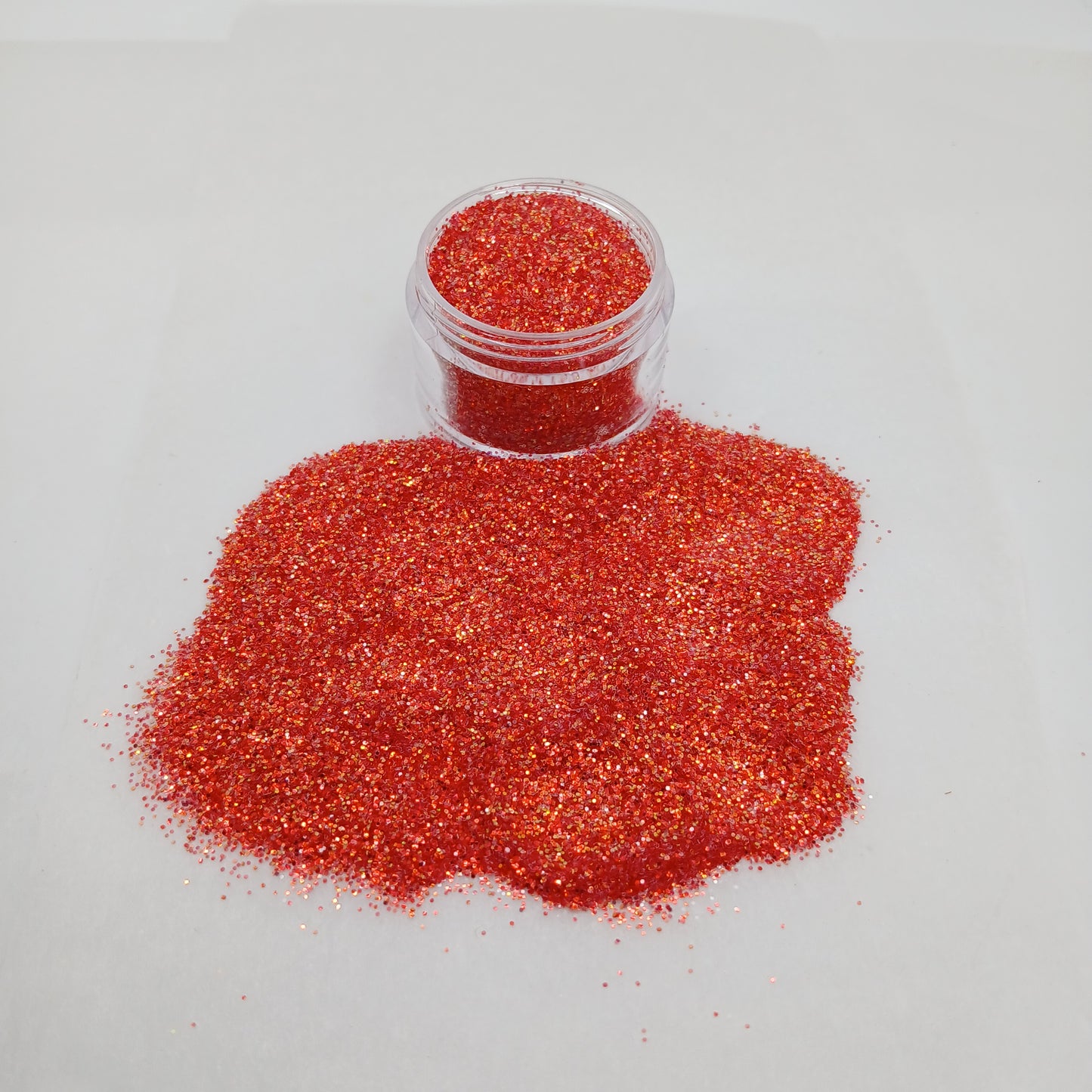 Flaming Ruby Iridescent Glitter – Fiery Red Sparkle