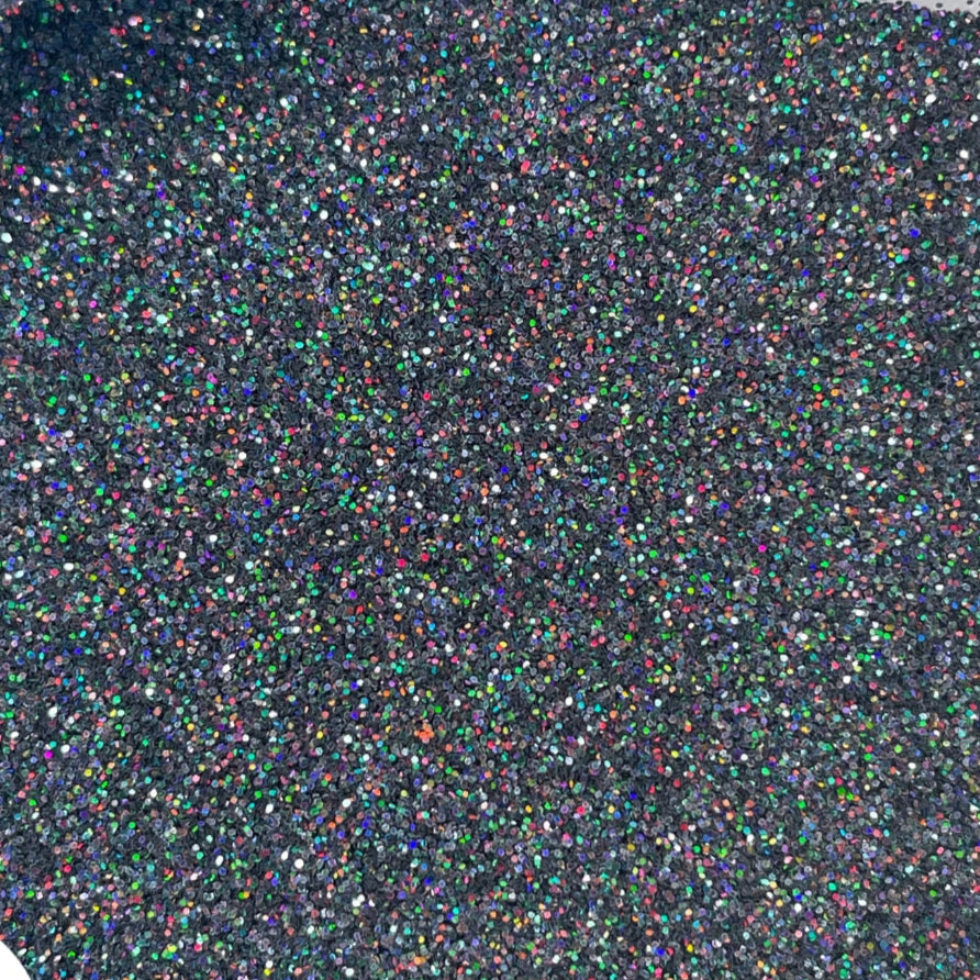 Midnight Stardust Black Holographic Glitter