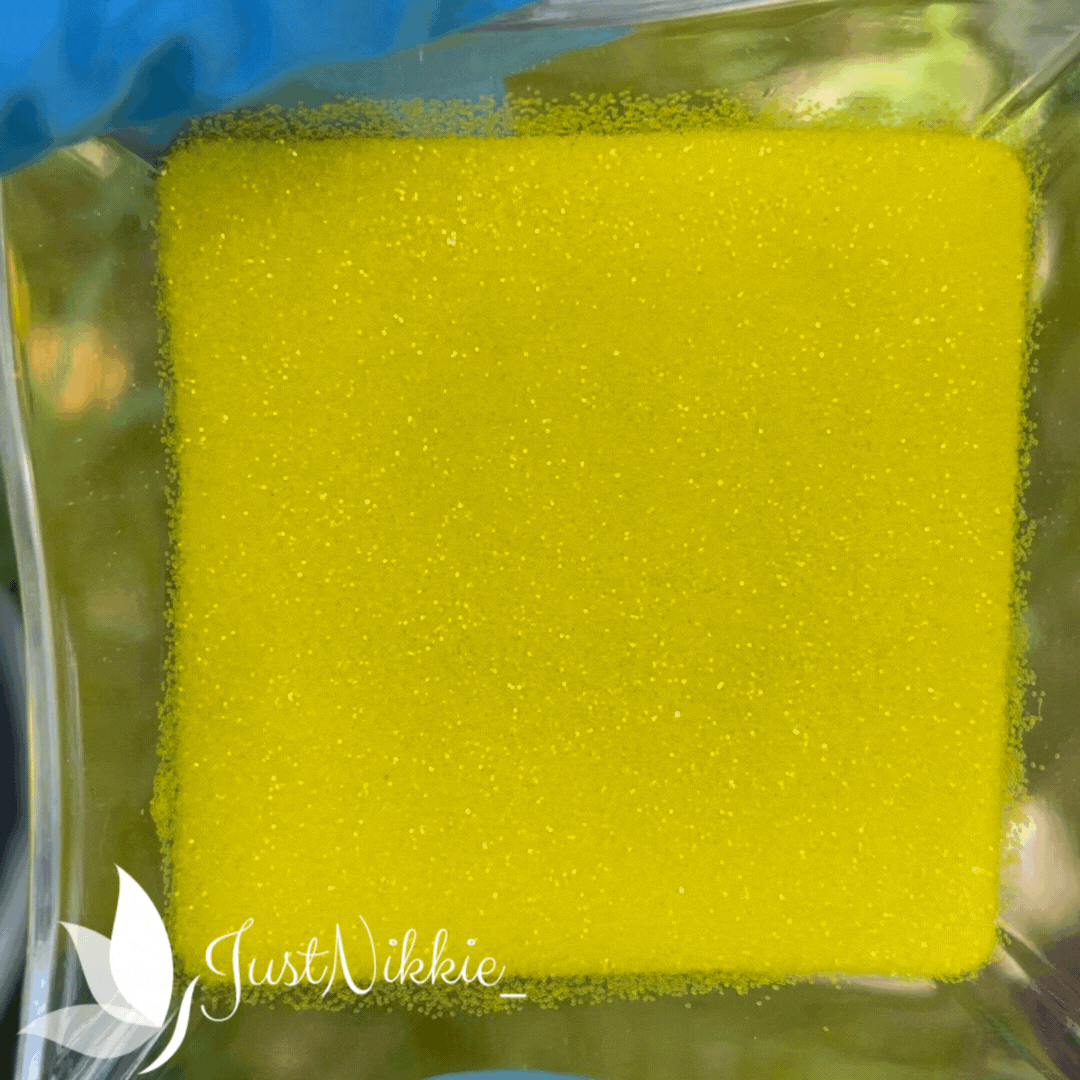 Neon Yellow Glitter – Extra Fine Yellow Iridescent Glitter