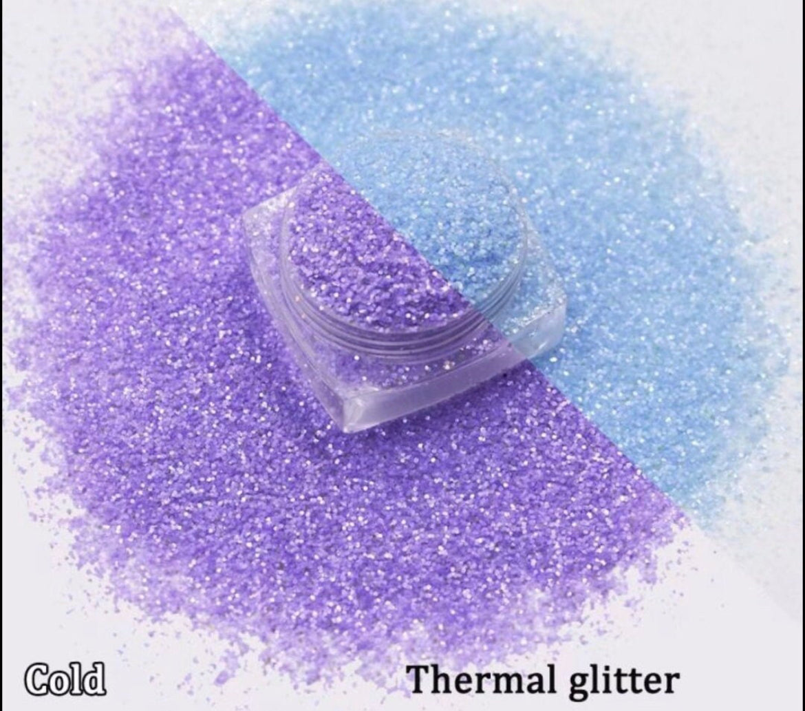 Periwinkle Pop – Temperature Color-Changing Glitter Purple to Blue Shift