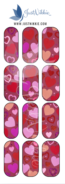 Sweetheart Mix Valentine's Water Decals