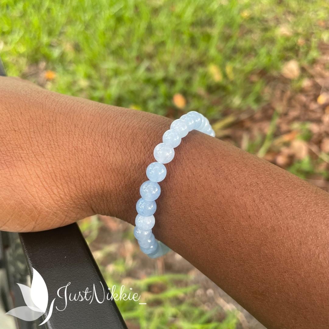 Seaside Tranquility Bracelet | Aquamarine Amazonite Beaded Bracelet