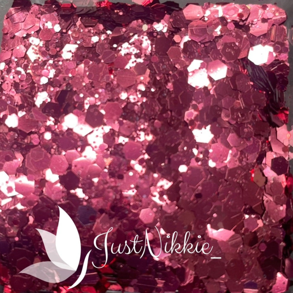 Holiday Wine Chunky Maroon Metallic Glitter – Elegant Eco-Friendly Sparkle