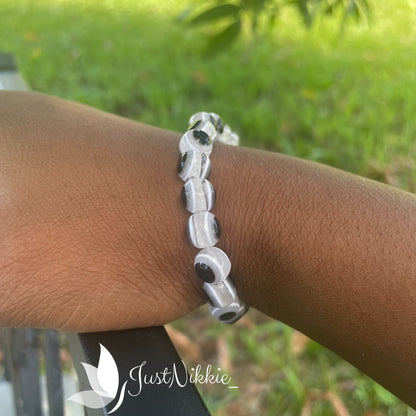 Evil Eye Bracelet Collection | 8mm Round Beaded Protective Bracelets in Various Colors
