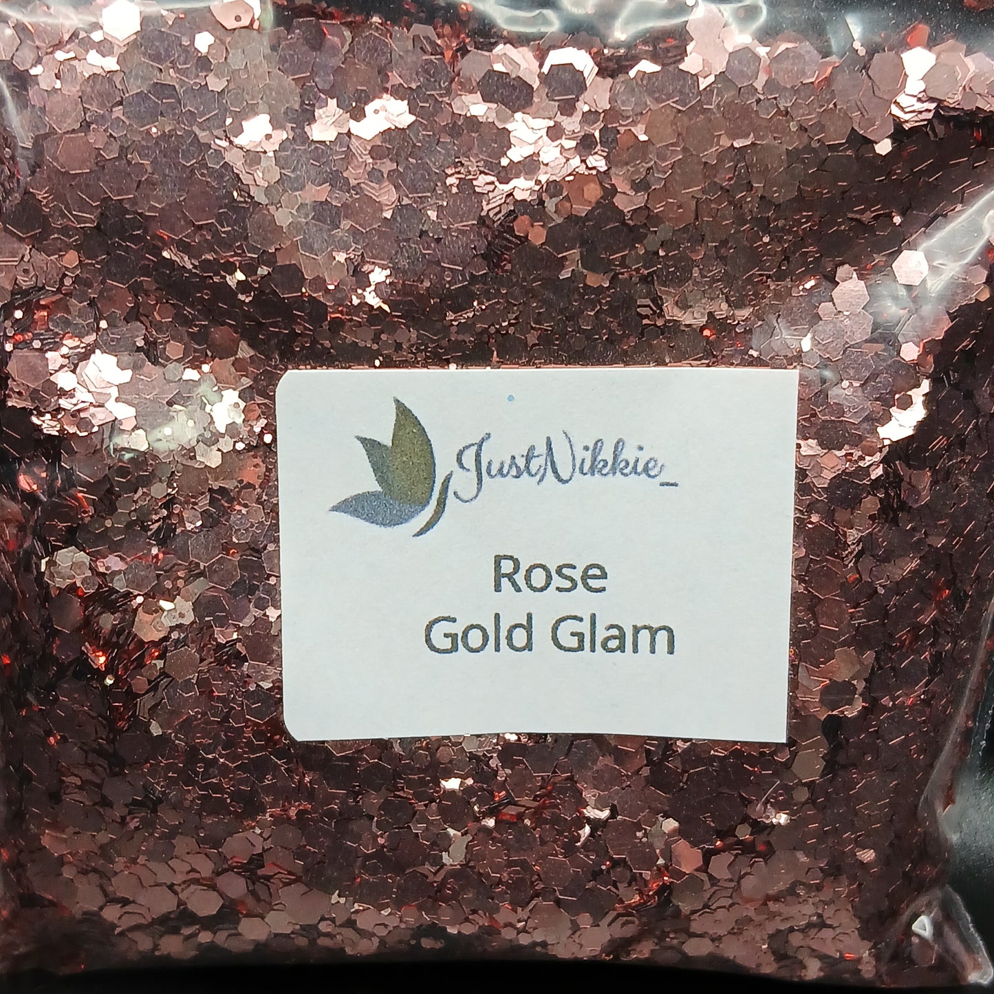Rose Gold Glam Metallic Chunky Glitter