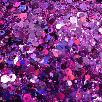 Sugar Plum Dark Pink-Purple Holographic Chunky Glitter