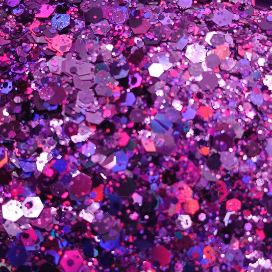 Sugar Plum Dark Pink-Purple Holographic Chunky Glitter