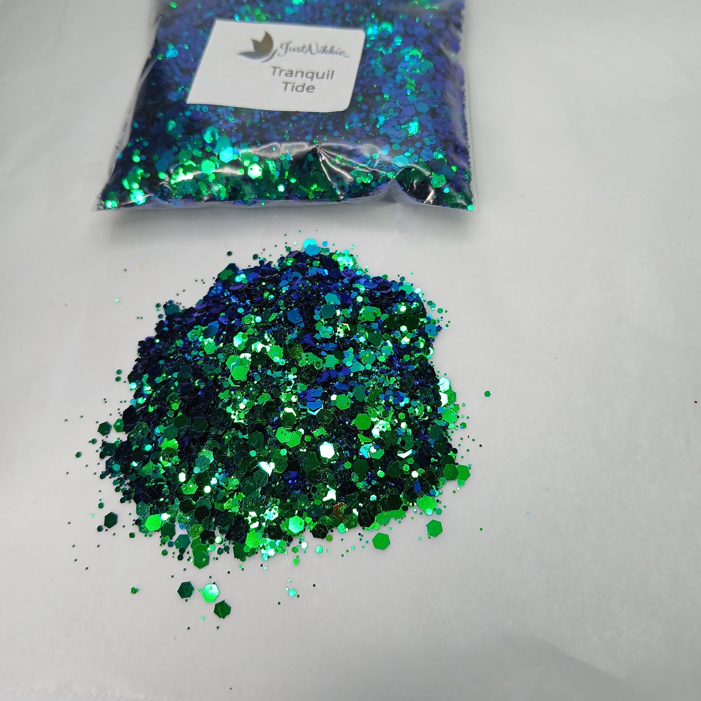 Tranquil Tide Chameleon Glitter – Green to Blue Shift Glitter Mix
