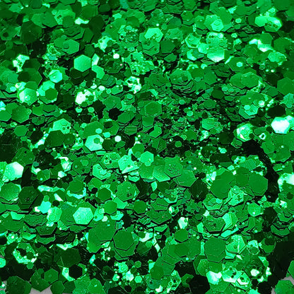 Mistletoe Green Metallic Chunky Glitter