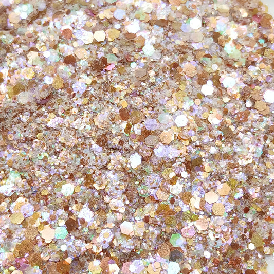 Sahara Sand Iridescent Chunky Glitter -  Golden and Beige Tones Gitter