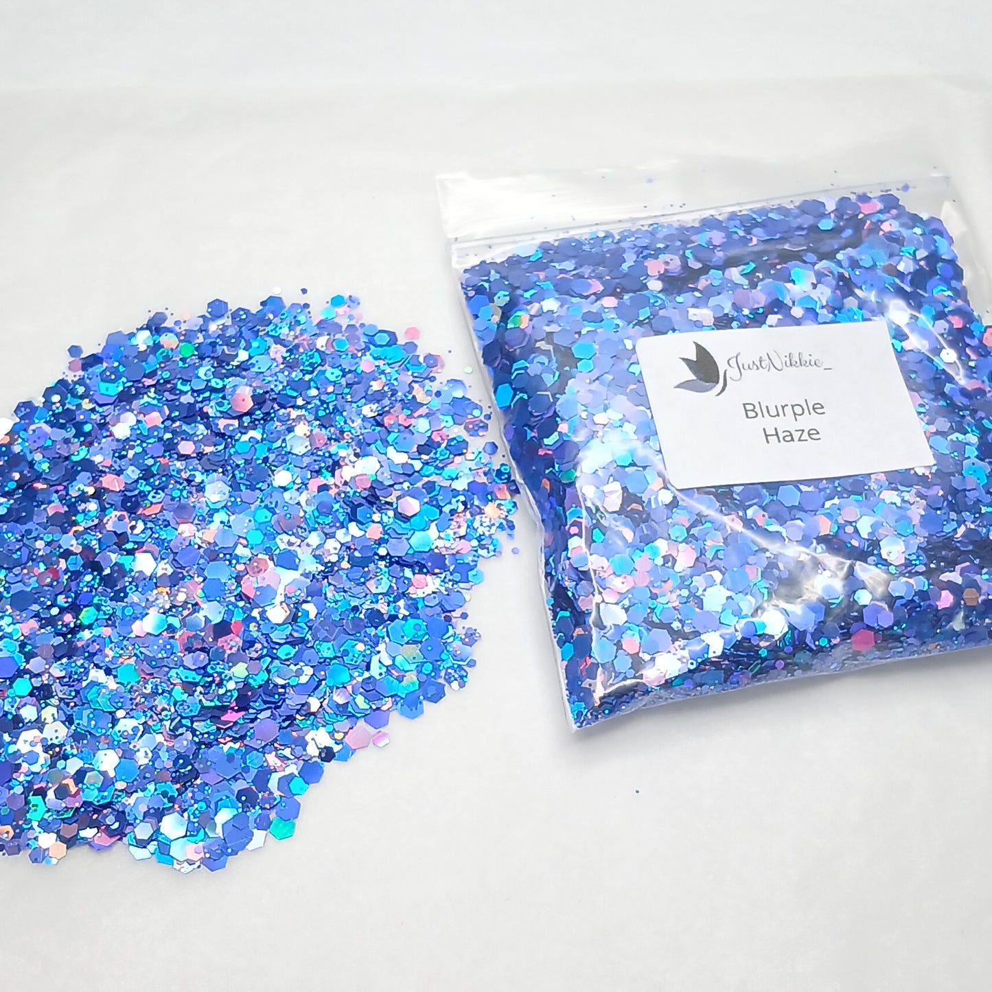Blurple Haze Purple-Blue Holographic Glitter