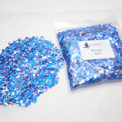 Blurple Haze Purple-Blue Holographic Glitter