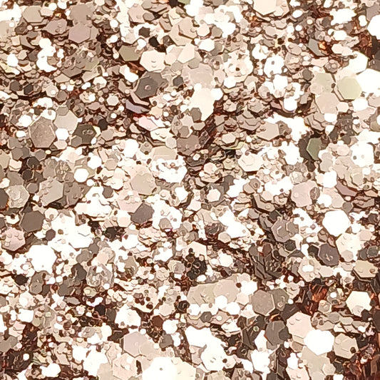 Bronzilla Metallic Glitter – Striking Bronze Chunky Glitter Mix