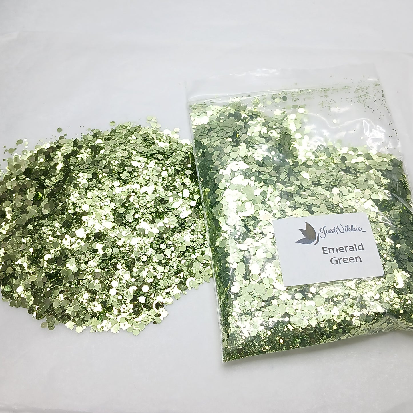 Emerald Green Metallic Chunky Glitter