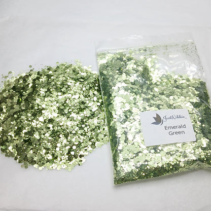 Emerald Green Metallic Chunky Glitter
