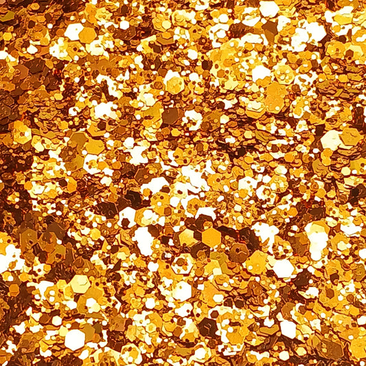 Cosmic Orange  Metallic Chunky Glitter