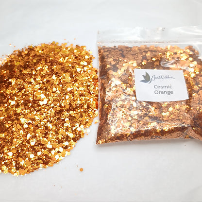 Cosmic Orange  Metallic Chunky Glitter