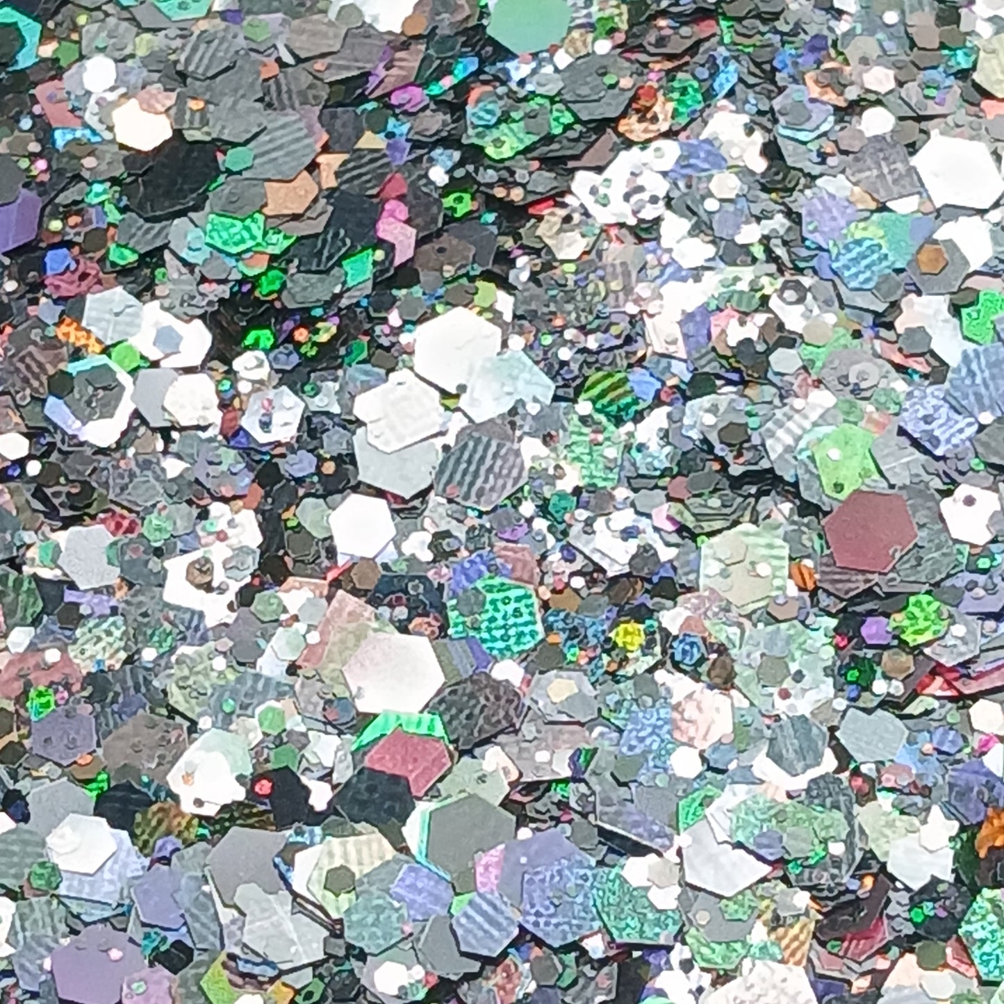 Dark Rudolph Holographic Black Chunky Glitter
