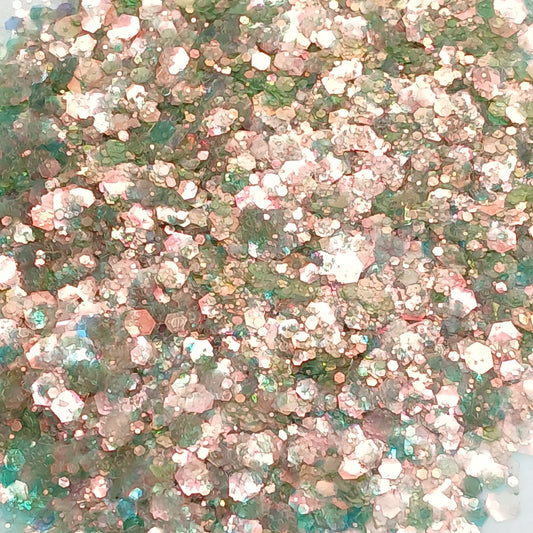 Trickster Green-Brown Iridescent Chunky Glitter – Mysterious
