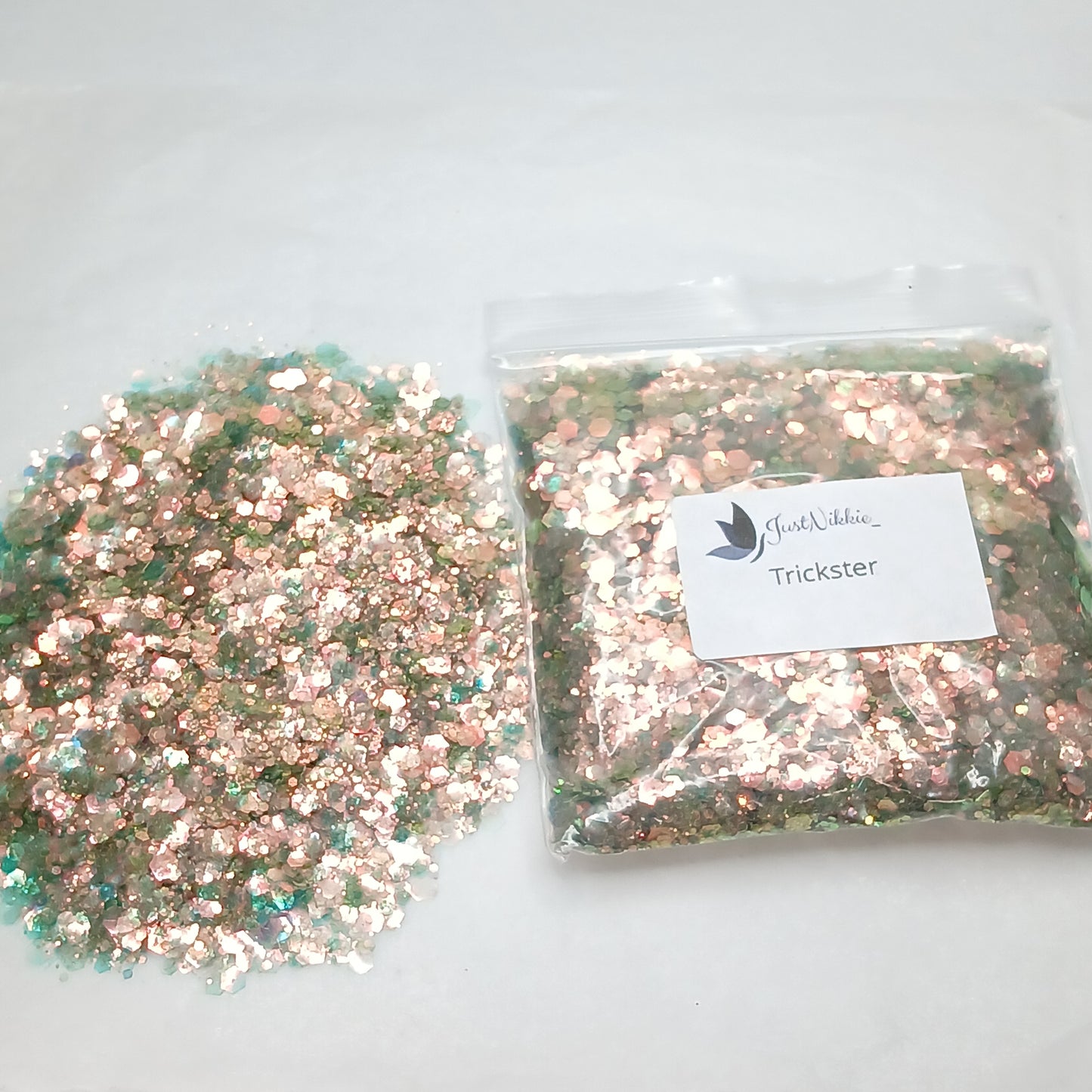 Trickster Green-Brown Iridescent Chunky Glitter – Mysterious