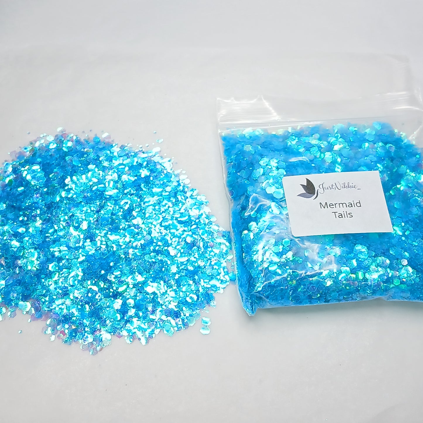 Mermaid Tails Iridescent Blue Chunky Glitter – Ocean-Inspired Eco-Friendly Sparkle