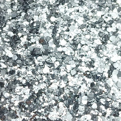 Silver Dream Metallic Chunky Glitter - Sliver Metallic Glitter Mix