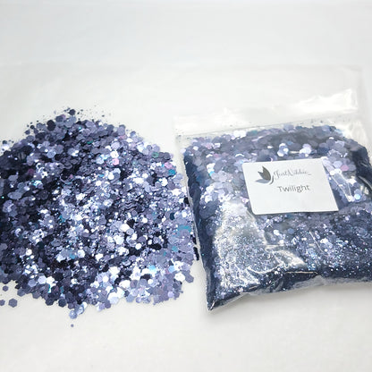 Twilight Dark Navy Blue Metallic Glitter – Chunky Glitter Mix Sparkle