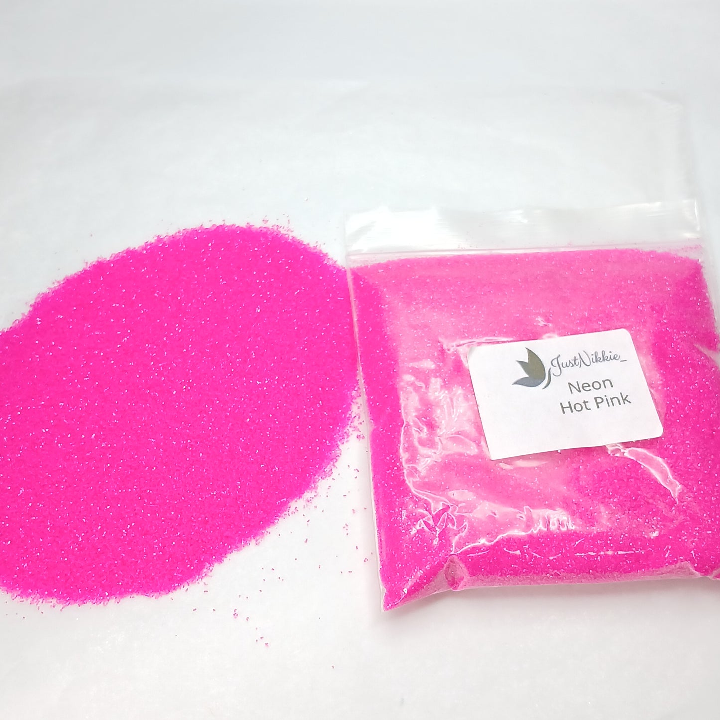 Neon Hot Pink Iridescent Glitter – Bold and Vibrant Extra Fine Pink Glitter