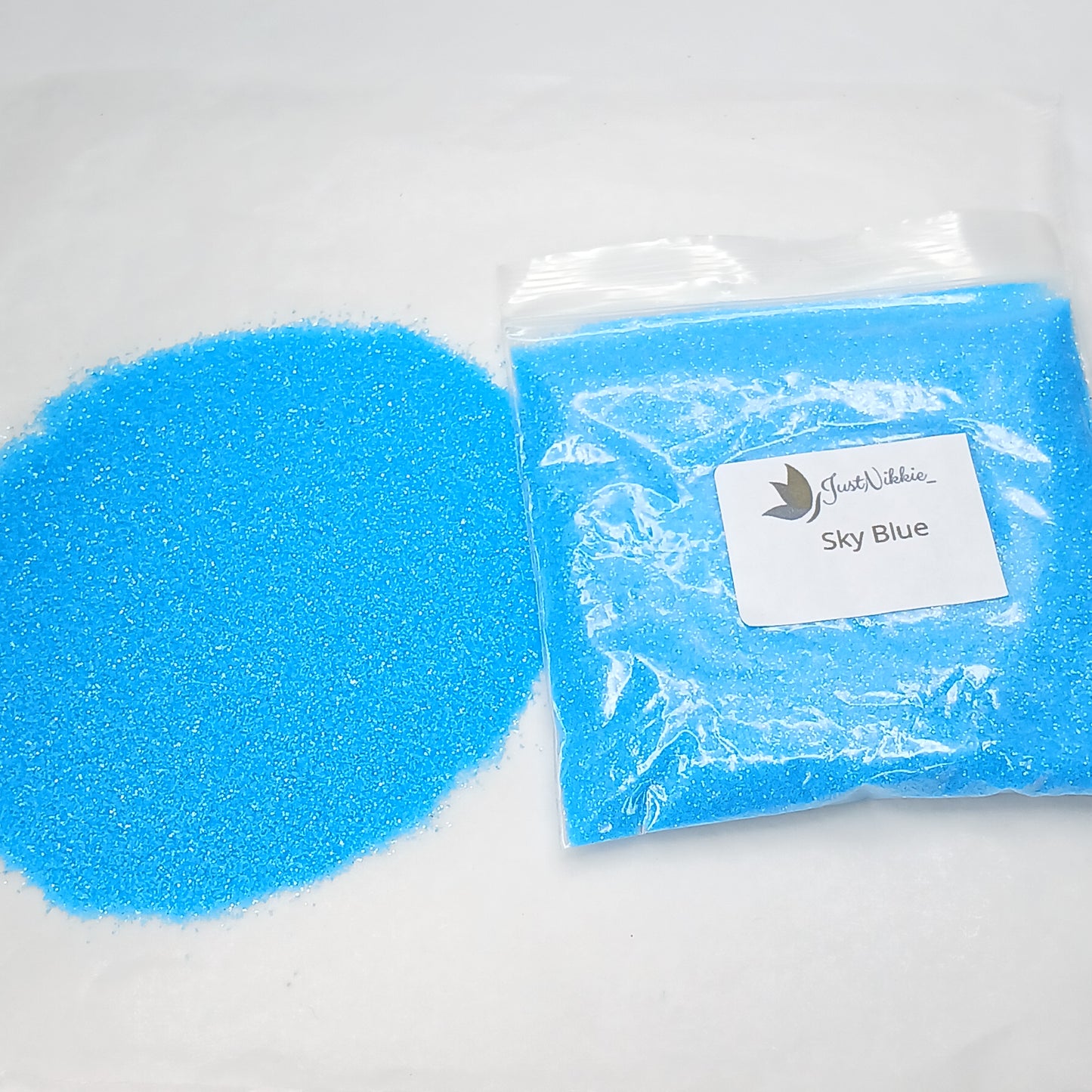 Sky Blue Glitter – Iridescent Extra Fine Light Blue Glitter