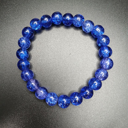 Vibrant Crackle Glass Bracelet Collection – A Kaleidoscope of Elegant Colors