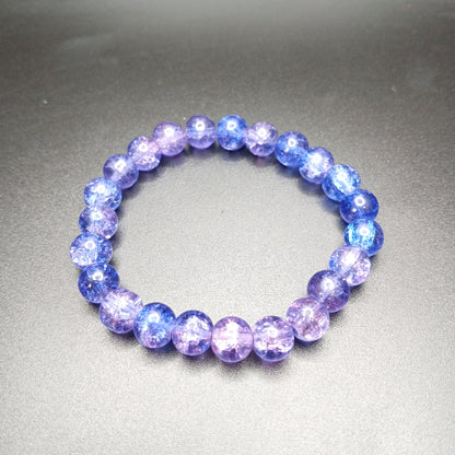 Vibrant Crackle Glass Bracelet Collection – A Kaleidoscope of Elegant Colors