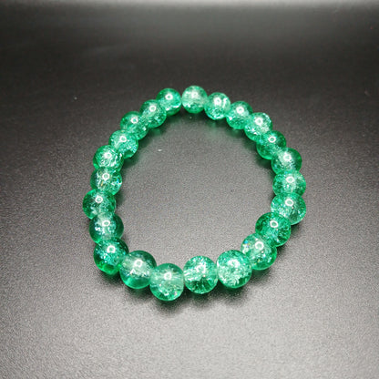 Vibrant Crackle Glass Bracelet Collection – A Kaleidoscope of Elegant Colors
