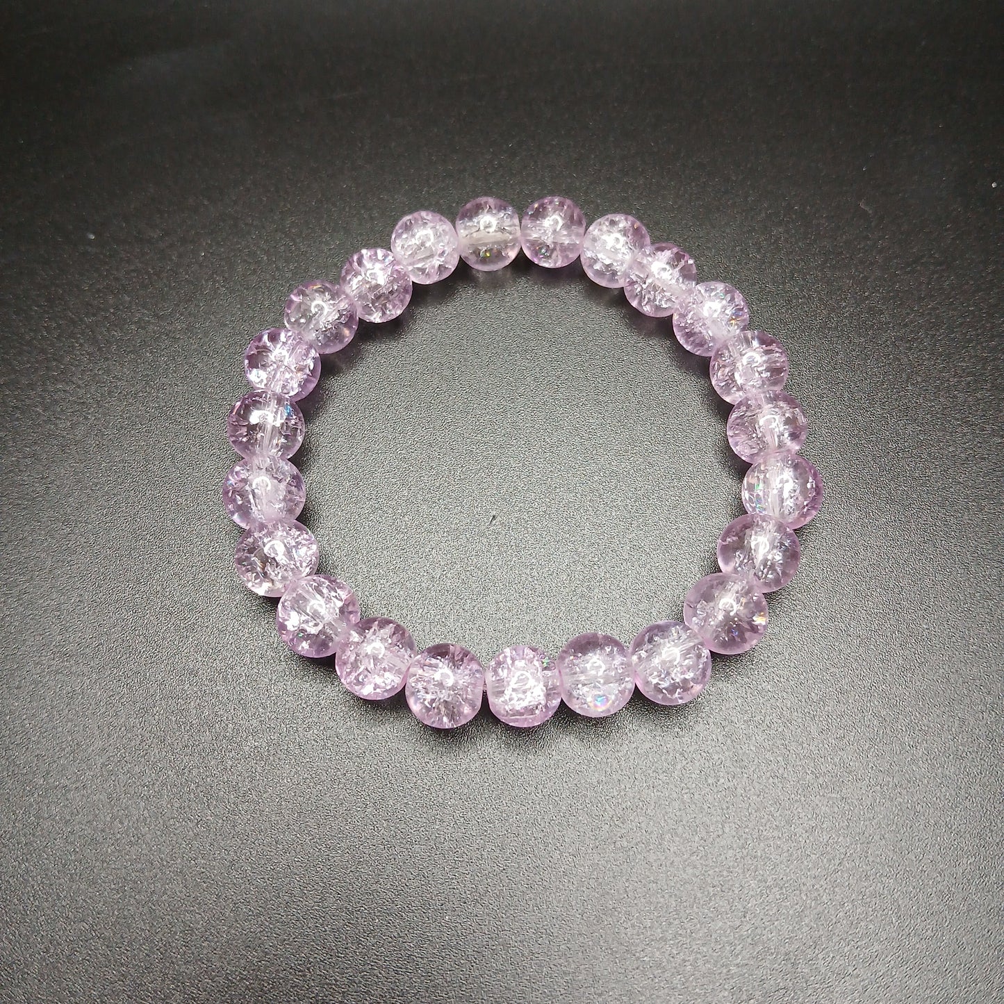 Vibrant Crackle Glass Bracelet Collection – A Kaleidoscope of Elegant Colors