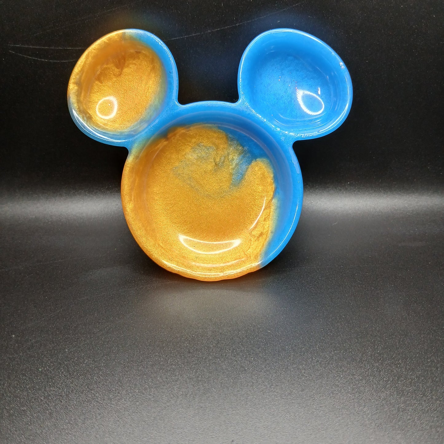 Custom Mickey Shaped Resin Trinket Dish – Handmade Personalized Jewelry Holder