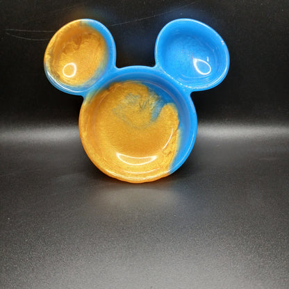 Custom Mickey Shaped Resin Trinket Dish – Handmade Personalized Jewelry Holder