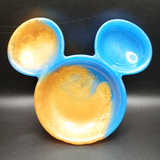 Custom Mickey Shaped Resin Trinket Dish – Handmade Personalized Jewelry Holder