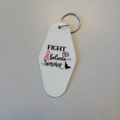 Breast Cancer Awareness Keychain Collection – Inspirational Designs
