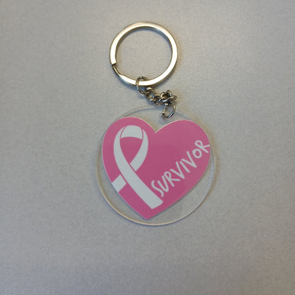Breast Cancer Awareness Keychain Collection – Inspirational Designs