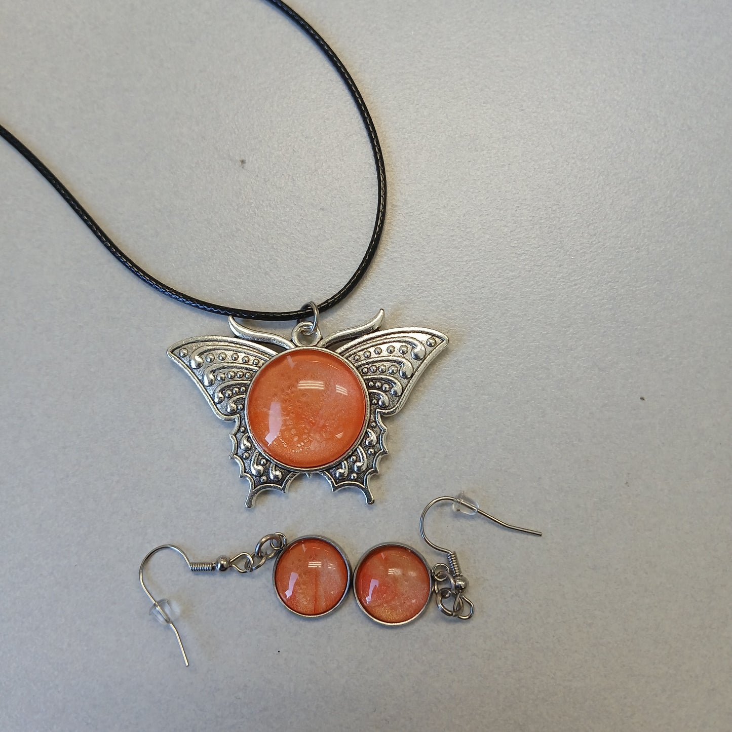 Butterfly Necklace and Earring Set
