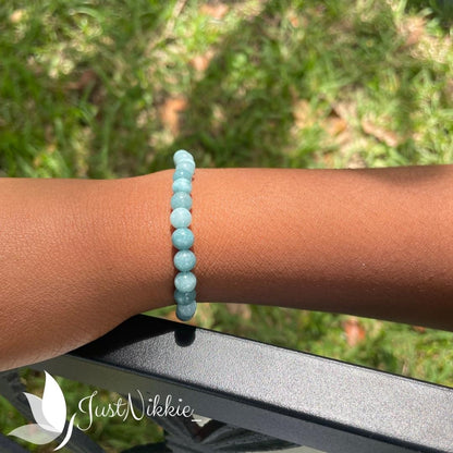 Aqua Breeze Bracelet | Aquamarine Beaded Bracelet