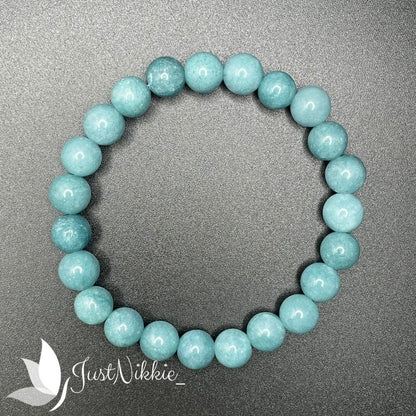 Aqua Breeze Bracelet | Aquamarine Beaded Bracelet